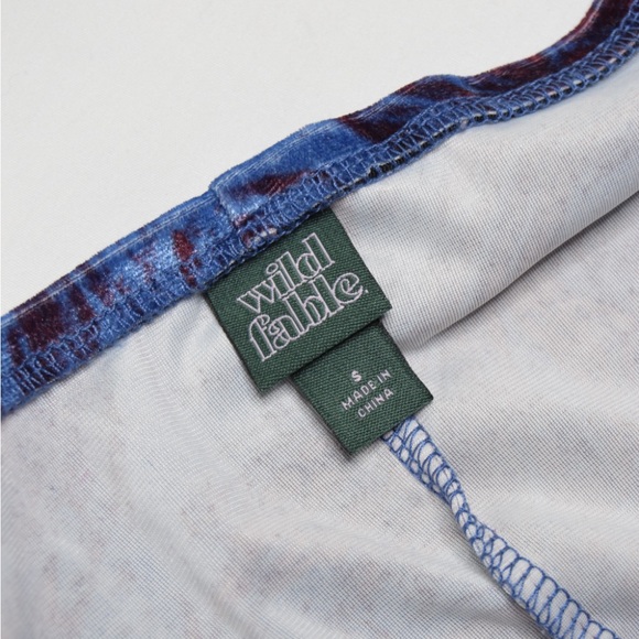 Wild Fable Ruched Marble Velvet Mini Bodycon long sleeve dress - Picture 3 of 4